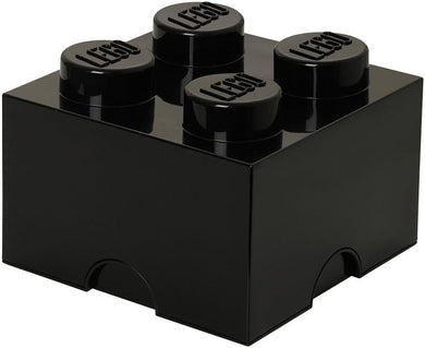 40030633 Lego Storage Brick Box 4 Stud, Black