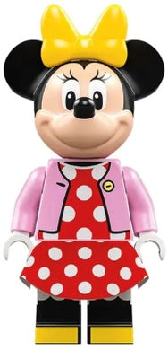 DIS089 Minnie Mouse - Bright Pink Jacket, Yellow Bow