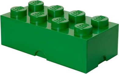 40040634 Brick 8 Knobs Large Stackable Storage Box Green