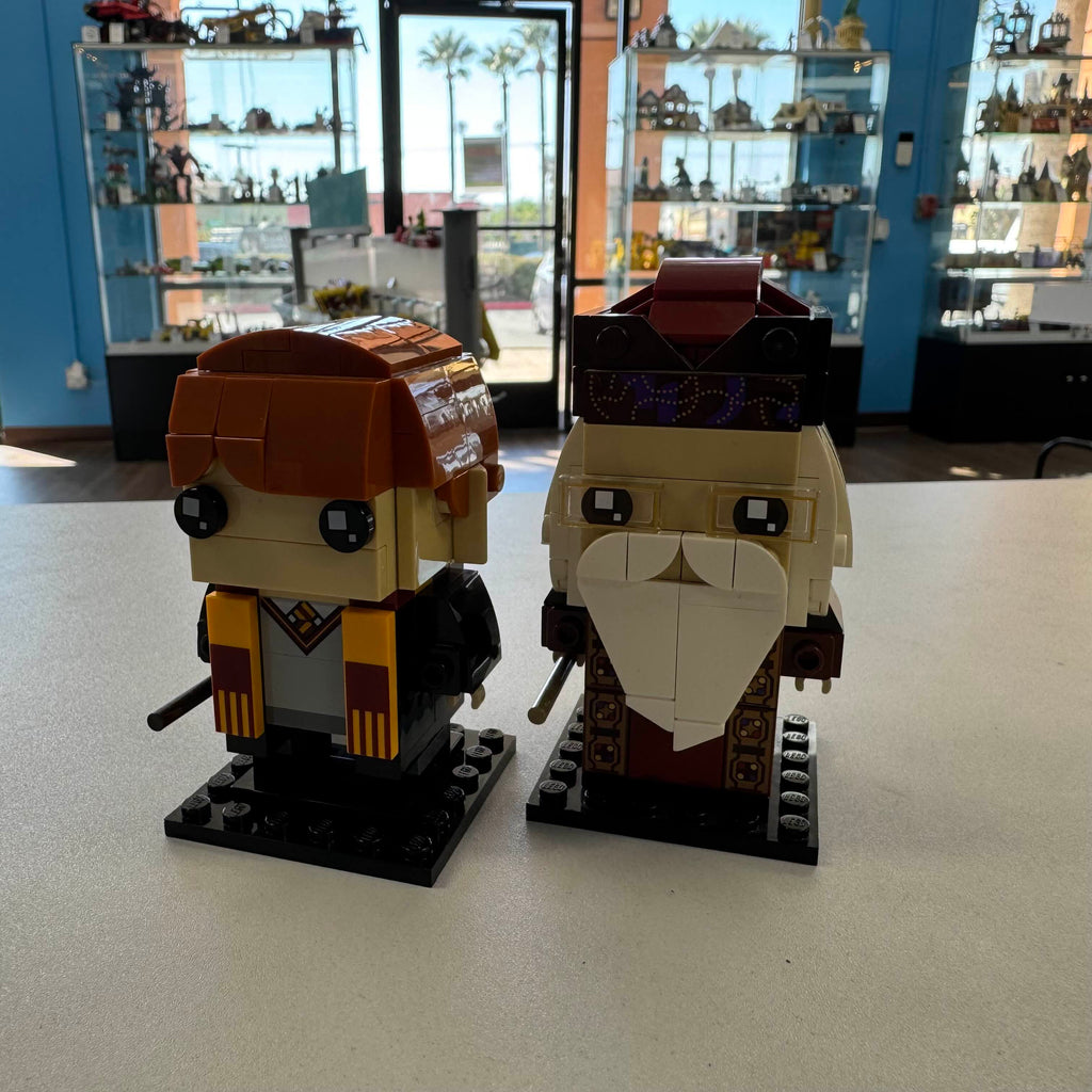 lego brickheadz ron and dumbledore