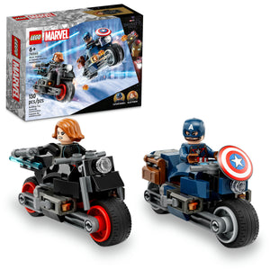 76260 Black Widow & Captain America Motorcycles (Certified Complete)