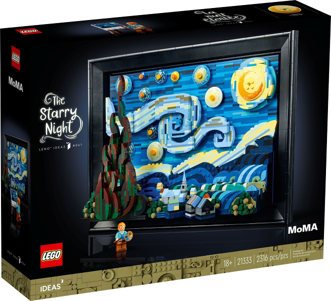 21333 LEGO Ideas: The Starry Night (Vincent van Gogh) (Certified Complete)