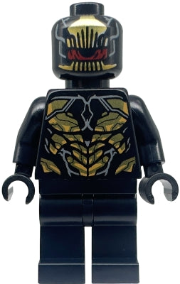 SH0872 Outrider - Torso with Short Dark Bluish Gray Tips at Neck