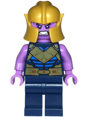 SH0906 Thanos - Minifigure, Dark Blue and Gold Outfit