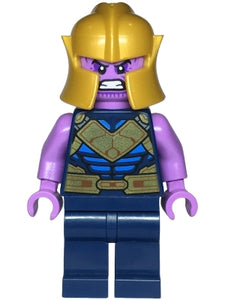 SH0906 Thanos - Minifigure, Dark Blue and Gold Outfit