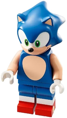 SON004 Sonic the Hedgehog - Light Nougat Face and Arms, Grin to Left