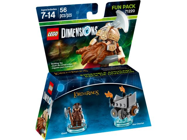 71220 LEGO Dimensions: The Lord of the Rings (Gimli and Axe Chariot) (Retired) (New Sealed)