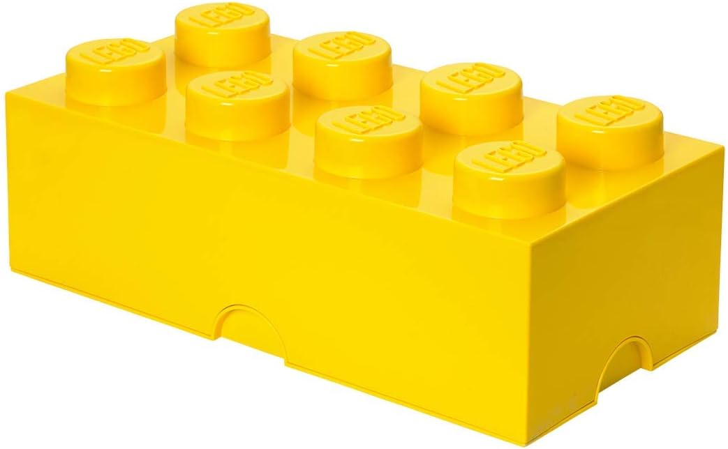 40040632 Brick 8 Knobs Large Stackable Storage Box Yellow