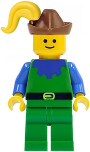 CAS135 Forestman - Blue, Brown Hat, Yellow Plume