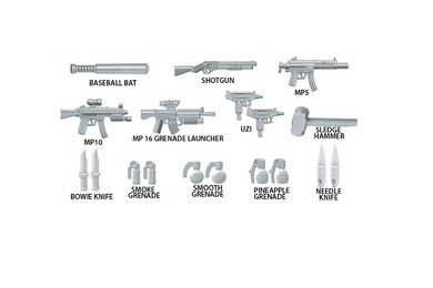 Big Kid Brix Modern Weapons 2 (Metallic) Pack