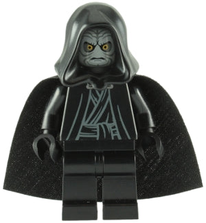 SW0210 Emperor Palpatine - Light Bluish Gray Head, Black Hands
