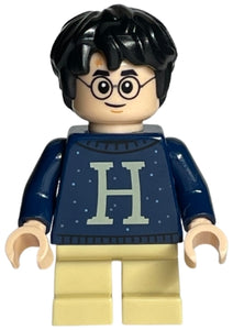 HP206 Harry Potter - Dark Blue Sweater with Letter H, Tan Short Legs