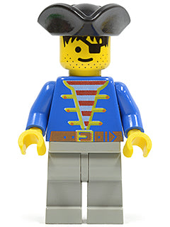 PI005 Pirate Blue Jacket, Light Gray Legs