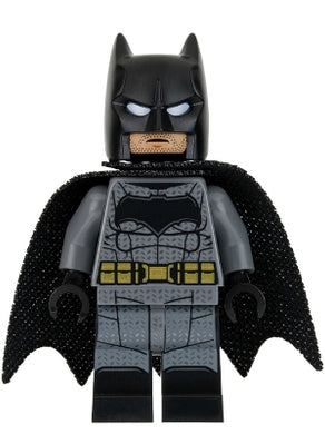 SH437 Batman - Dark Bluish Gray Suit, Gold Belt