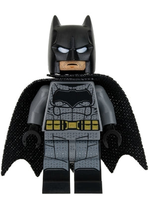 SH437 Batman - Dark Bluish Gray Suit, Gold Belt