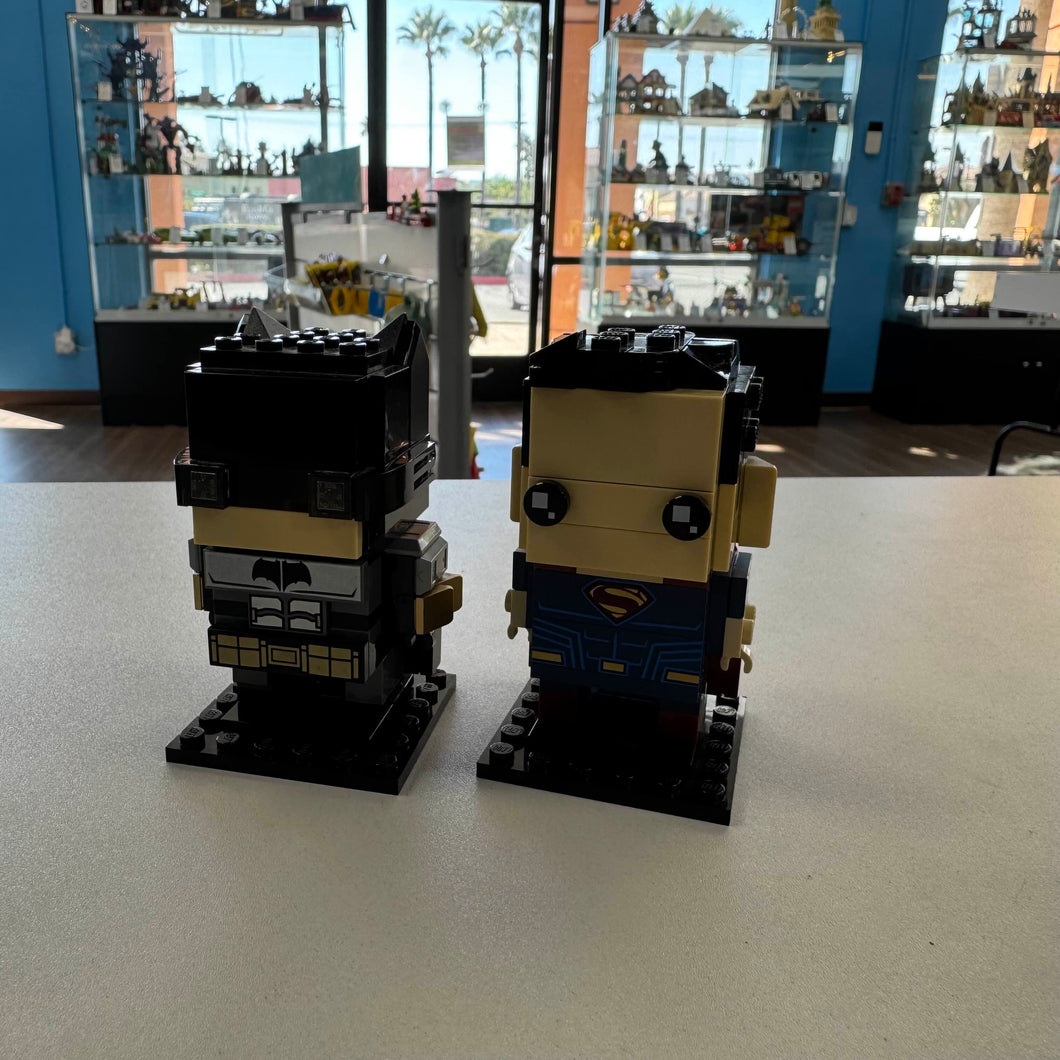 Brickheadz batman superman on sale