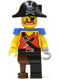 PI023 Pirate Shirt with Knife, Black Leg with Peg Leg