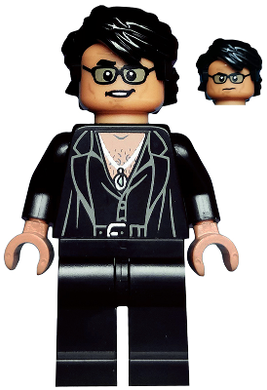 COL333 Dr. Ian Malcolm - Partially Open Shirt with Jacket