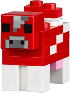 minecow02a Minecraft Cow, Mooshroom – Bricks and Minifigs Ontario