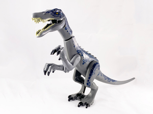 baryonyx01 Dinosaur Baryonyx with Dark Blue and Metallic Light Blue Spots