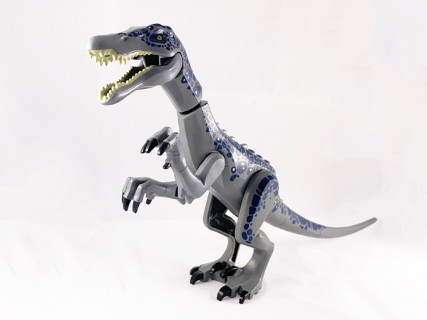 baryonyx01 Dinosaur Baryonyx with Dark Blue and Metallic Light Blue Spots