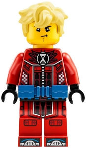 DRM027 Cooper - Red Racing Suit, Blue Utility Belt, Hair