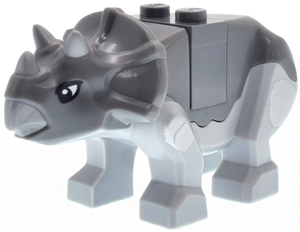 tricera10 Dinosaur Triceratops Baby with Dark Bluish Gray Top