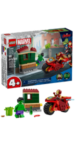 76287 LEGO Marvel: Iron Man with Bike and The Hulk