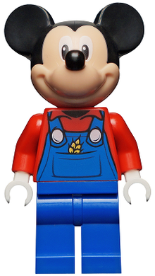 DIS054 Mickey Mouse Blue Overalls and Red Top