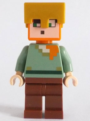 MIN158 Alex - Reddish Brown Legs, Pearl Gold Helmet