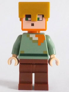 MIN158 Alex - Reddish Brown Legs, Pearl Gold Helmet