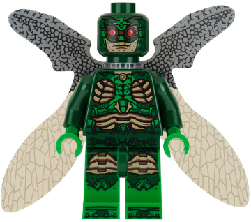 SH0433 Parademon - Dark Green, Collapsed Wings