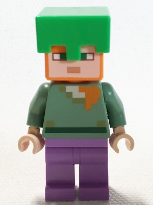 MIN089 Alex - Medium Lavender Legs, Bright Green Helmet