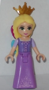 DP006 Rapunzel - Mini Doll, Magenta and Medium Azure Bows