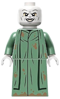 HP422 Lord Voldemort - Sand Green Robe, Printed Skirt