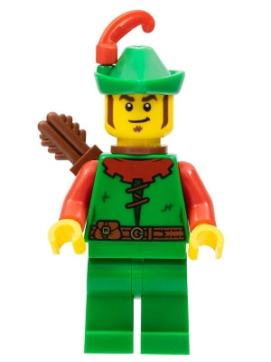 CAS557 Forestman - Red, Green Hat, Red Feather
