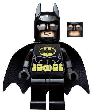 SH016a Batman - Black Suit with Yellow Belt and Crest (Type 2 Cowl)