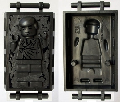 87561pb01 Minifigure, Utensil Carbonite Block with Bar Handles with Han Solo Pattern