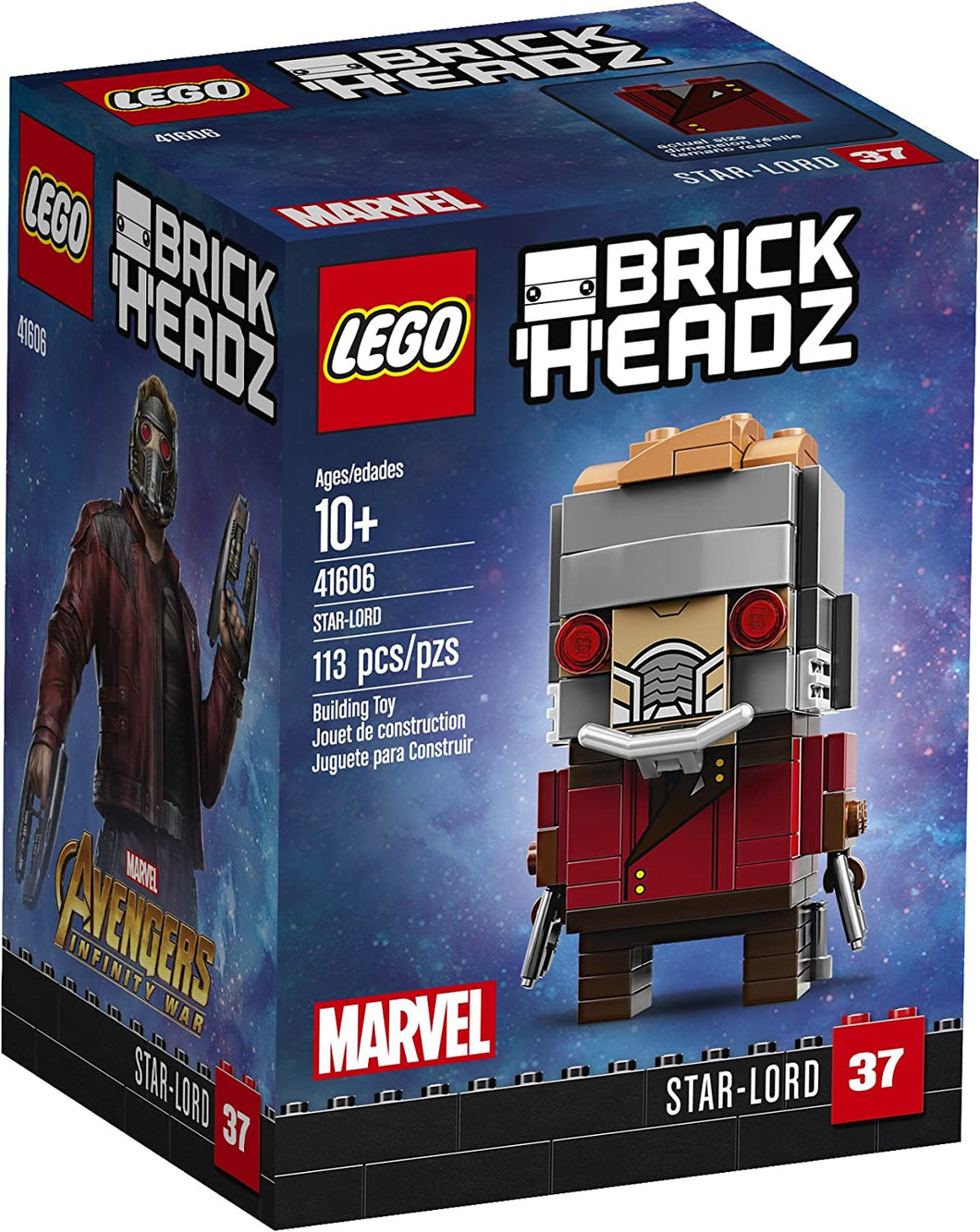 41606 Star Lord Brickheadz (Retired) (Certified Complete)