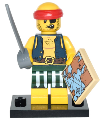 col16-9 Scallywag Pirate, Series 16