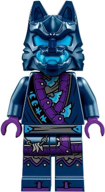 NJO0857 Wolf Mask Warrior - Dark Blue and Dark Azure Mask