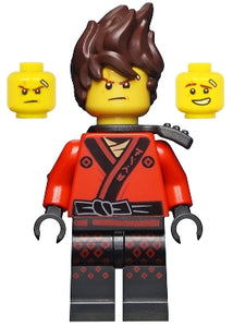 NJO0360 Kai - The LEGO Ninjago Movie, Hair, Pearl Dark Gray Scabbard