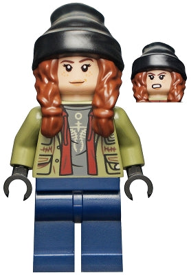 JW078 Maisie Lockwood - Olive Green Jacket, Black Beanie