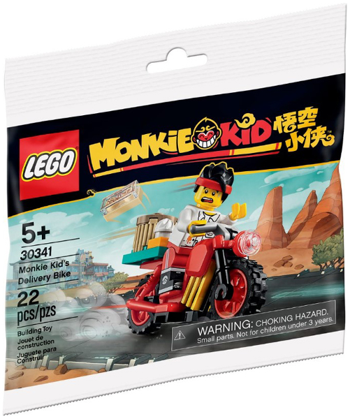 30341 Monkie Kid's Delivery Bike (Retired) (New Sealed)