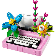 31169 Typewriter with Flowers