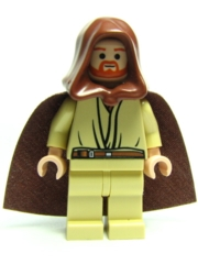 SW0172 Qui-Gon Jinn - Light Nougat Head