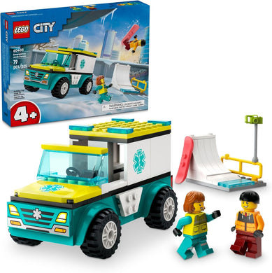 60403 Emergency Ambulance and Snowboarder