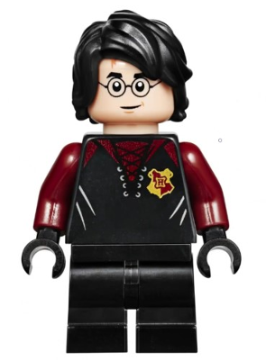 HP176 Harry Potter - Black and Dark Red Uniform, Medium Legs