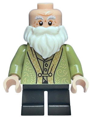 HP524 Professor Filius Flitwick - Olive Green Suit, Black Short Legs