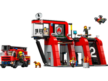 60414 Fire Station with Fire Truck